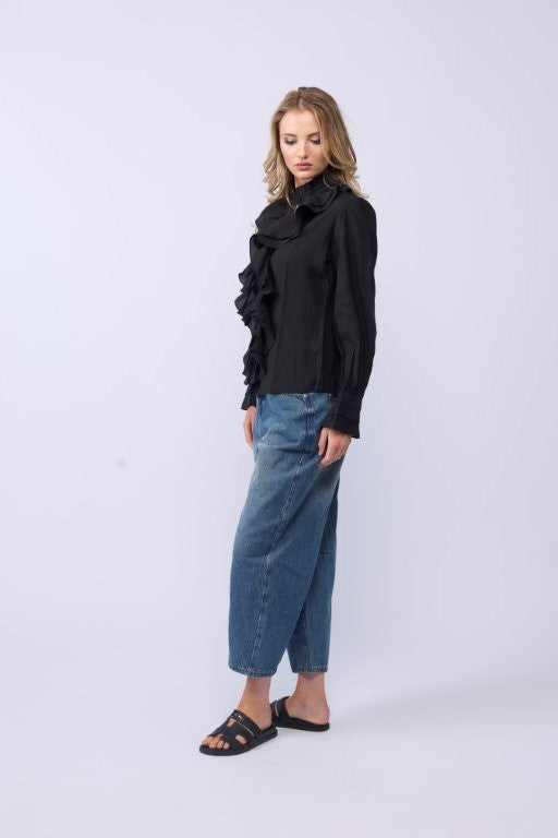 1302L - Willow Blouse - Black