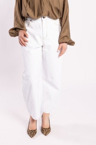 9036 - Barrel Jean - Off White