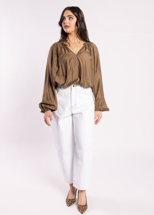 9036 - Barrel Jean - Off White
