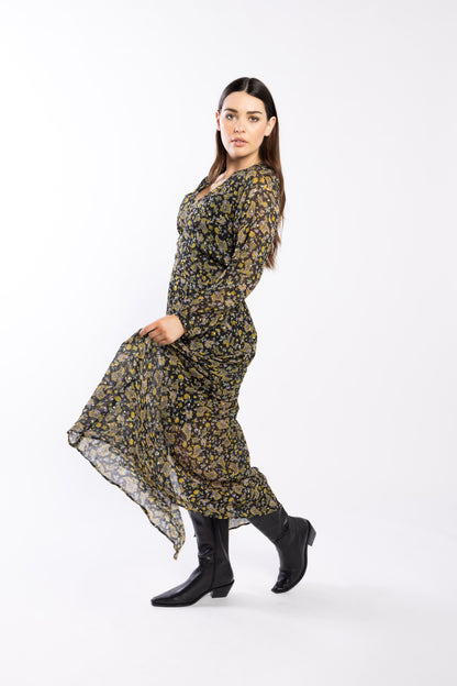 2114 - Verity Dress - Paisley Foil
