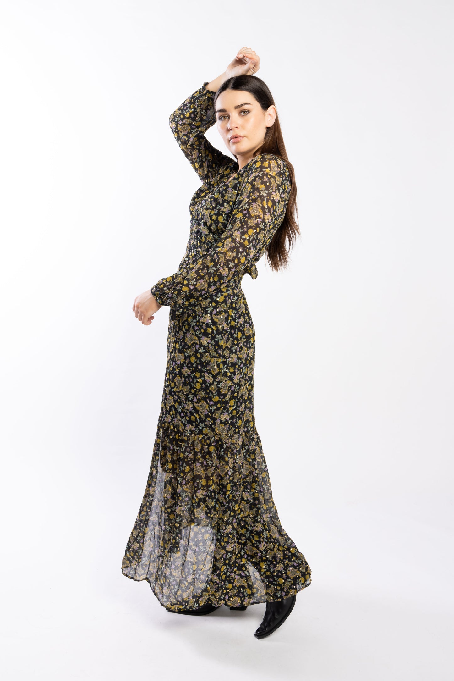 2114 - Verity Dress - Paisley Foil