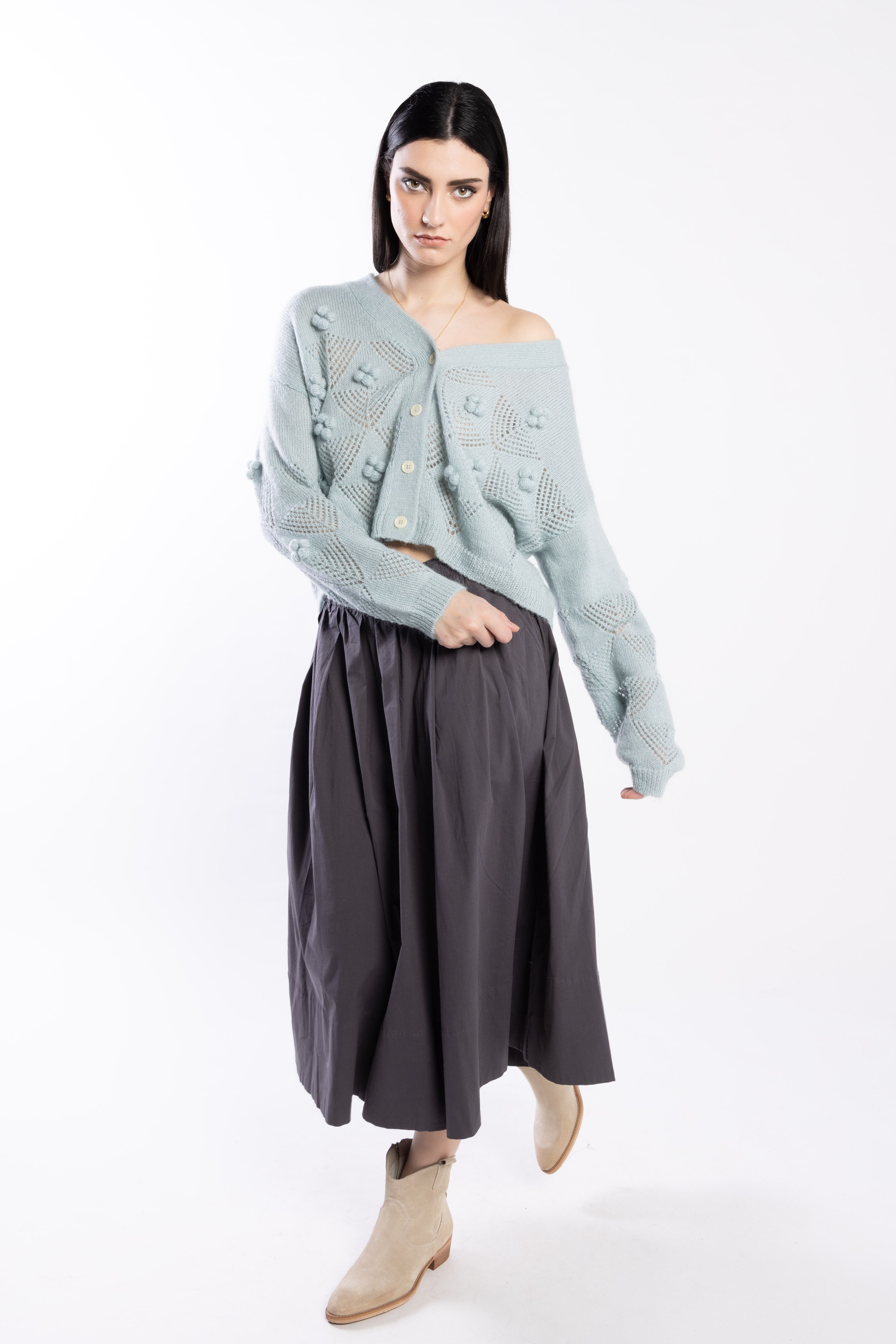 LOUGHLIN - 3076L - Thea Cardi - Duck Egg