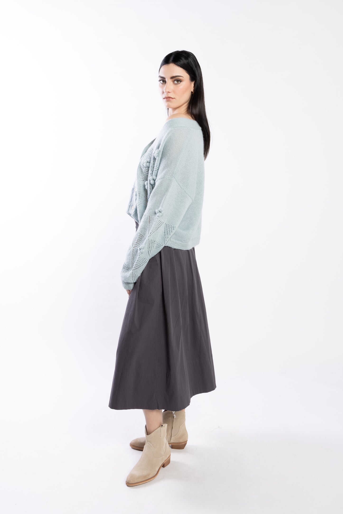 LOUGHLIN - 3076L - Thea Cardi - Duck Egg