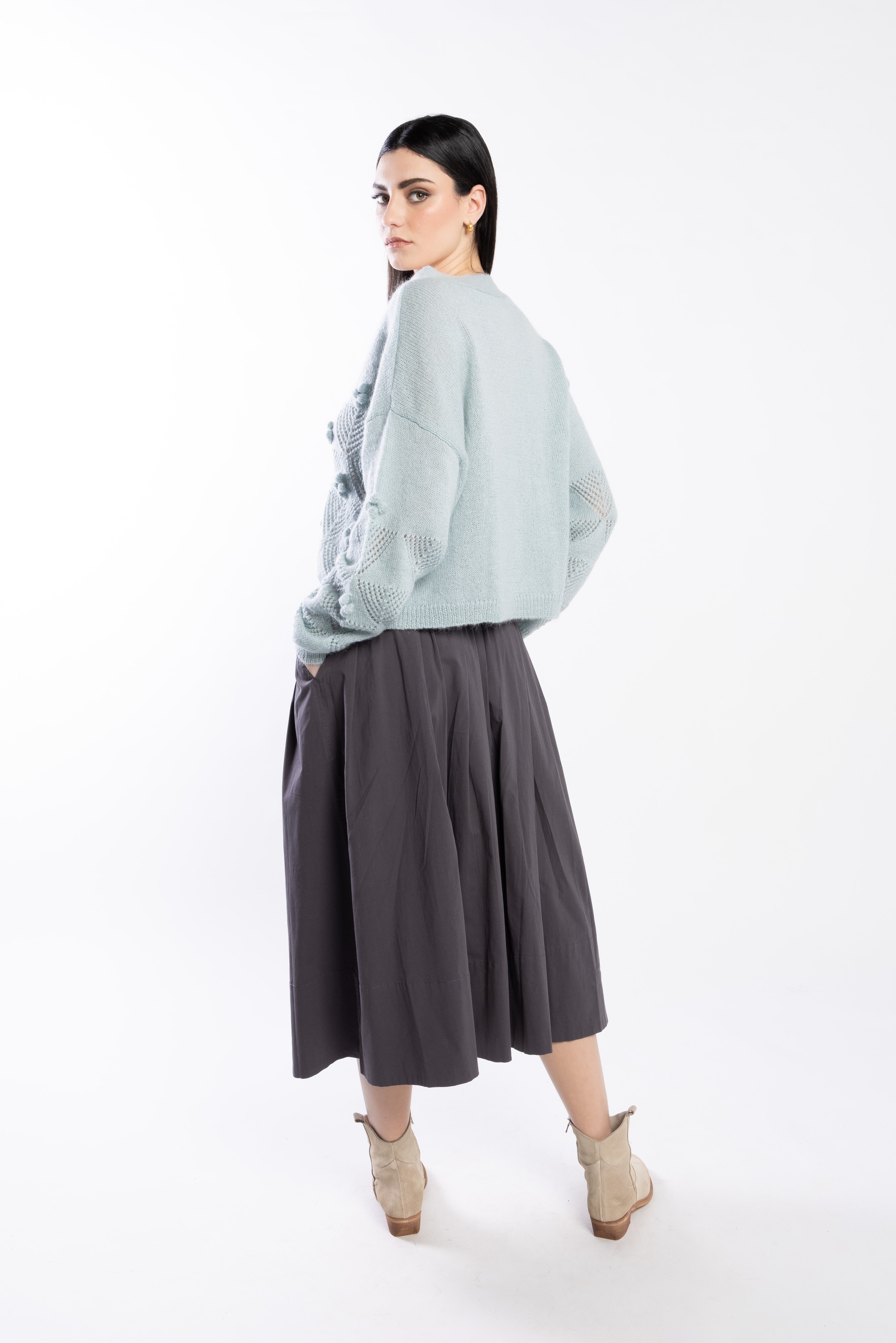 LOUGHLIN - 3076L - Thea Cardi - Duck Egg