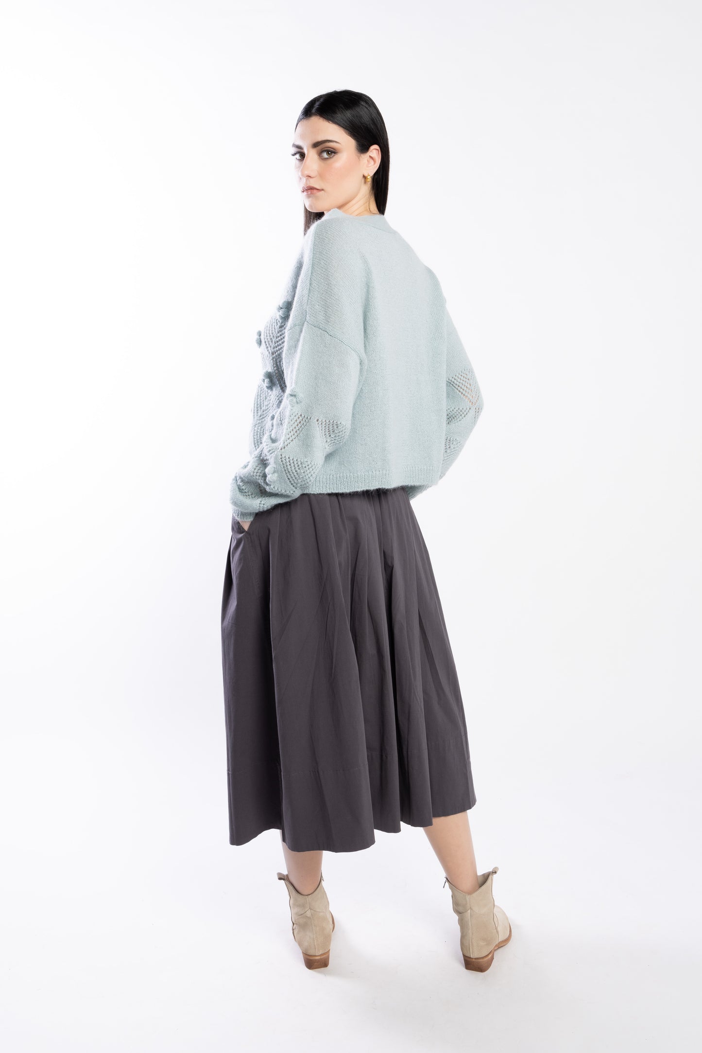 LOUGHLIN - 3076L - Thea Cardi - Duck Egg