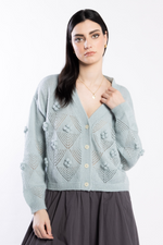 LOUGHLIN - 3076L - Thea Cardi - Duck Egg