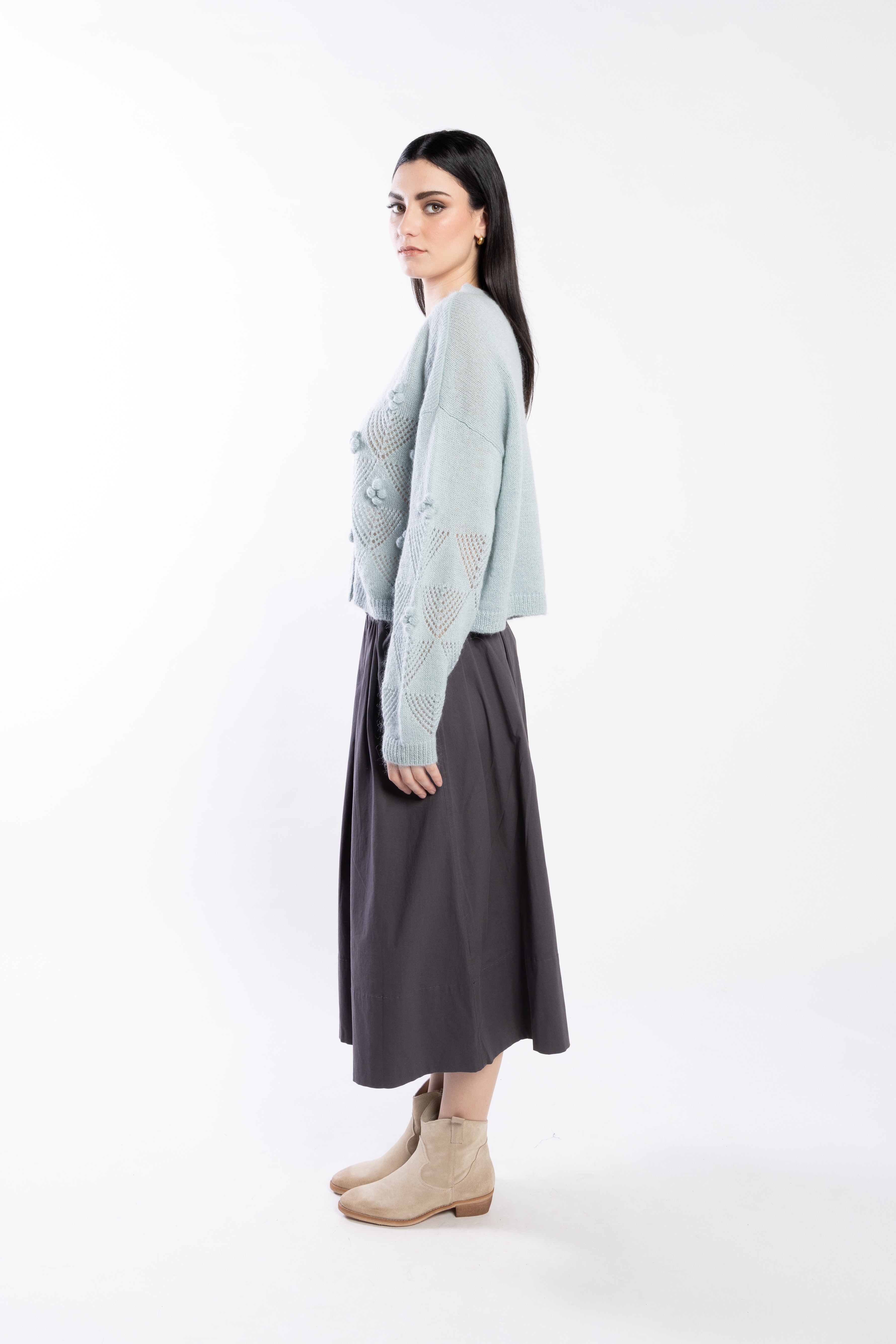 LOUGHLIN - 3076L - Thea Cardi - Duck Egg