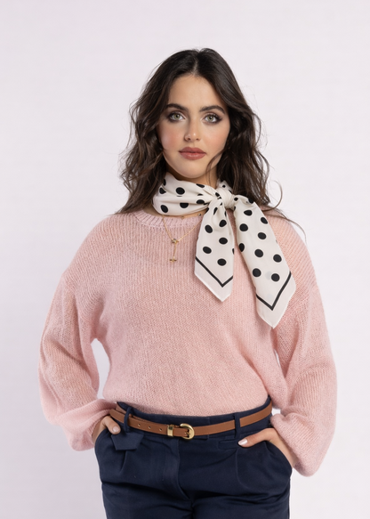AA2 - Clip Scarf - Black Spot