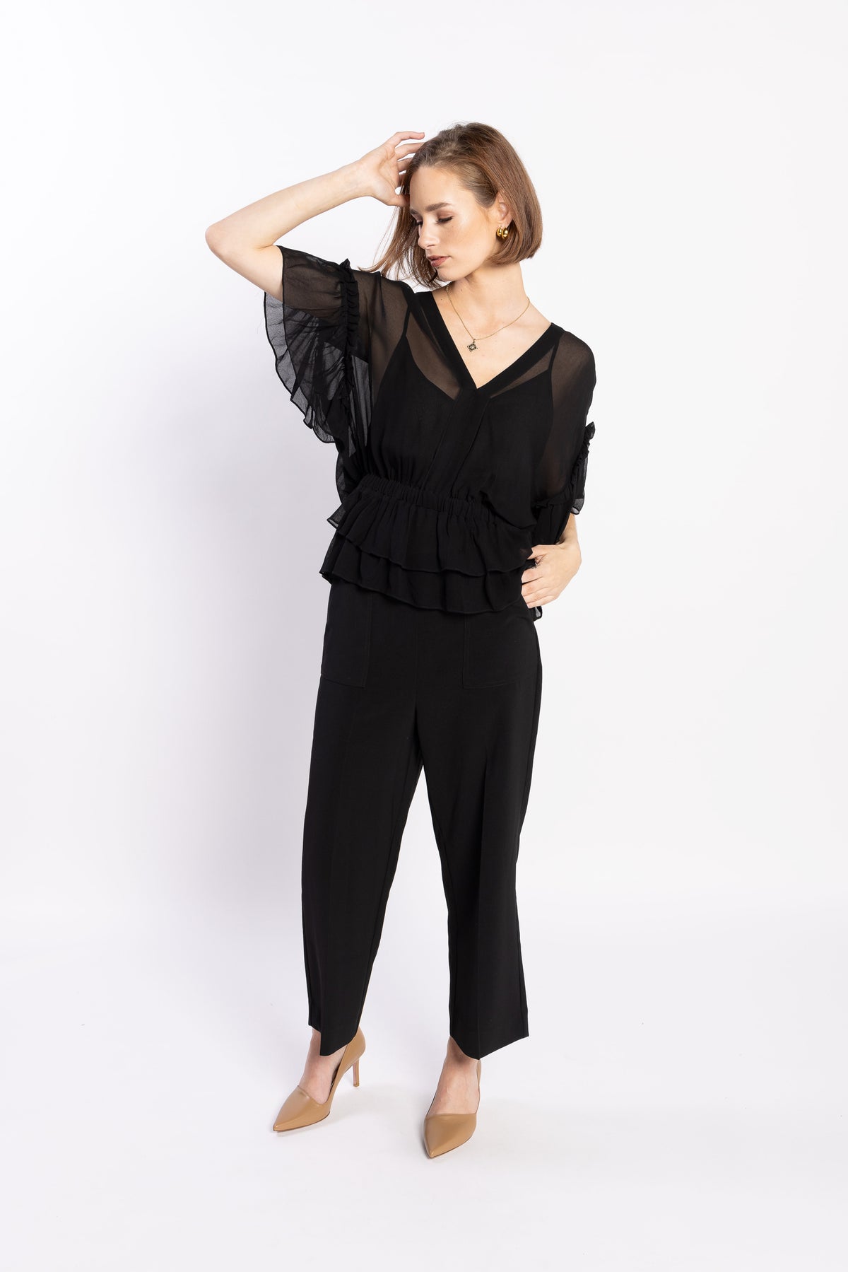 LOUGHLIN - 1230L - Brooke Blouse - Black