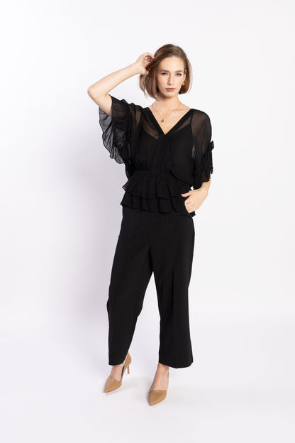LOUGHLIN - 1230L - Brooke Blouse - Black