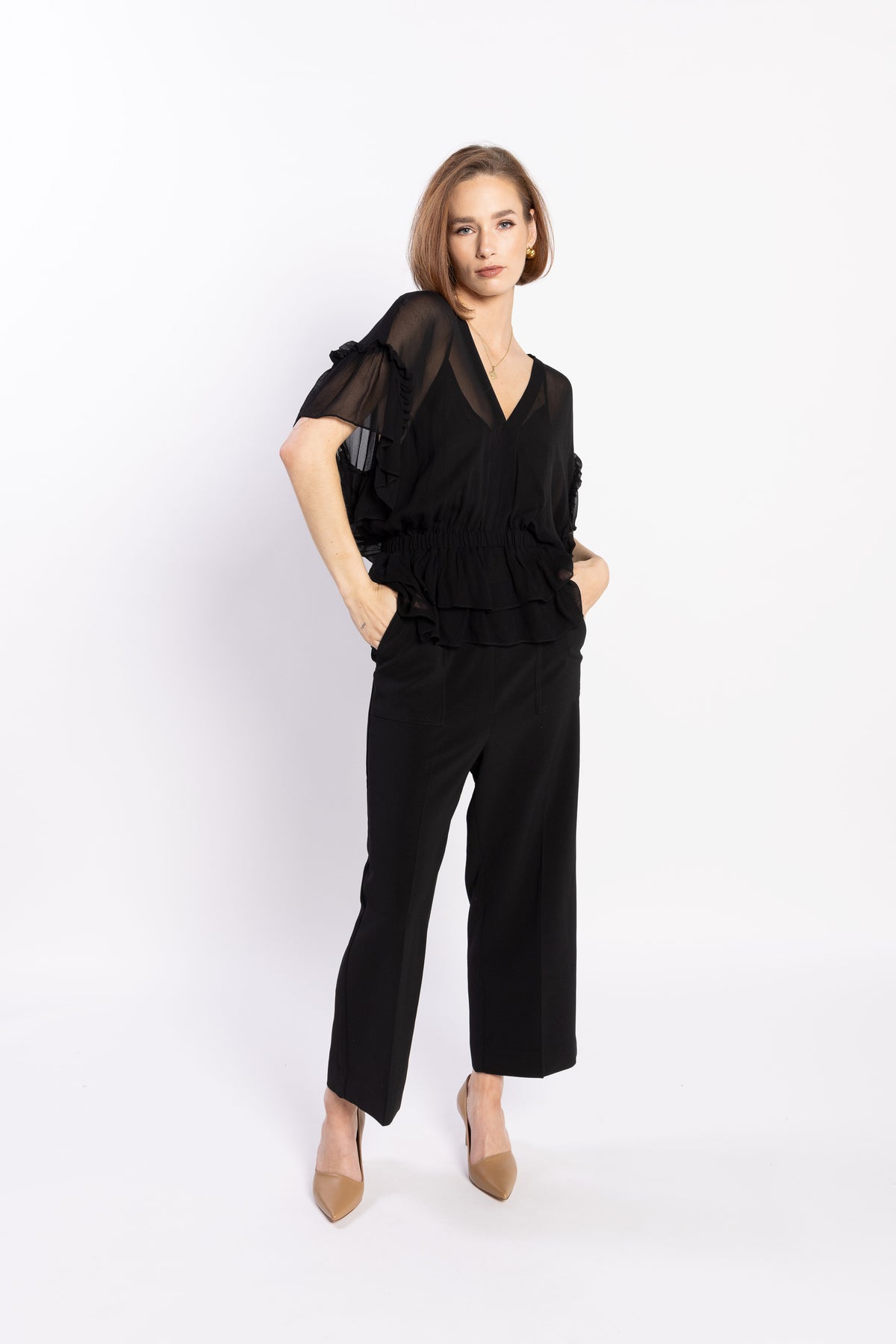 LOUGHLIN - 1230L - Brooke Blouse - Black