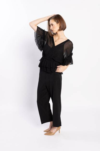 LOUGHLIN - 1230L - Brooke Blouse - Black