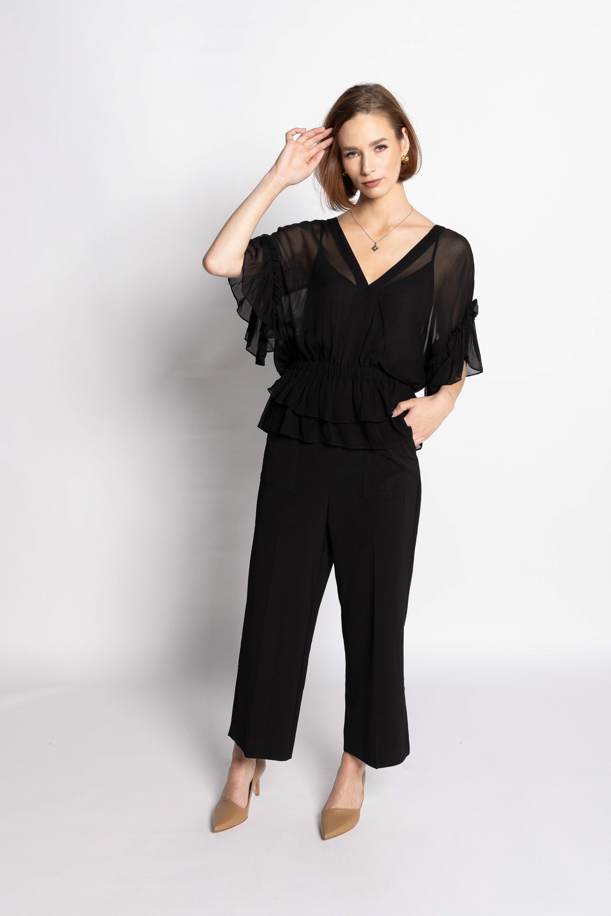 LOUGHLIN - 1230L - Brooke Blouse - Black