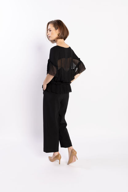 LOUGHLIN - 1230L - Brooke Blouse - Black