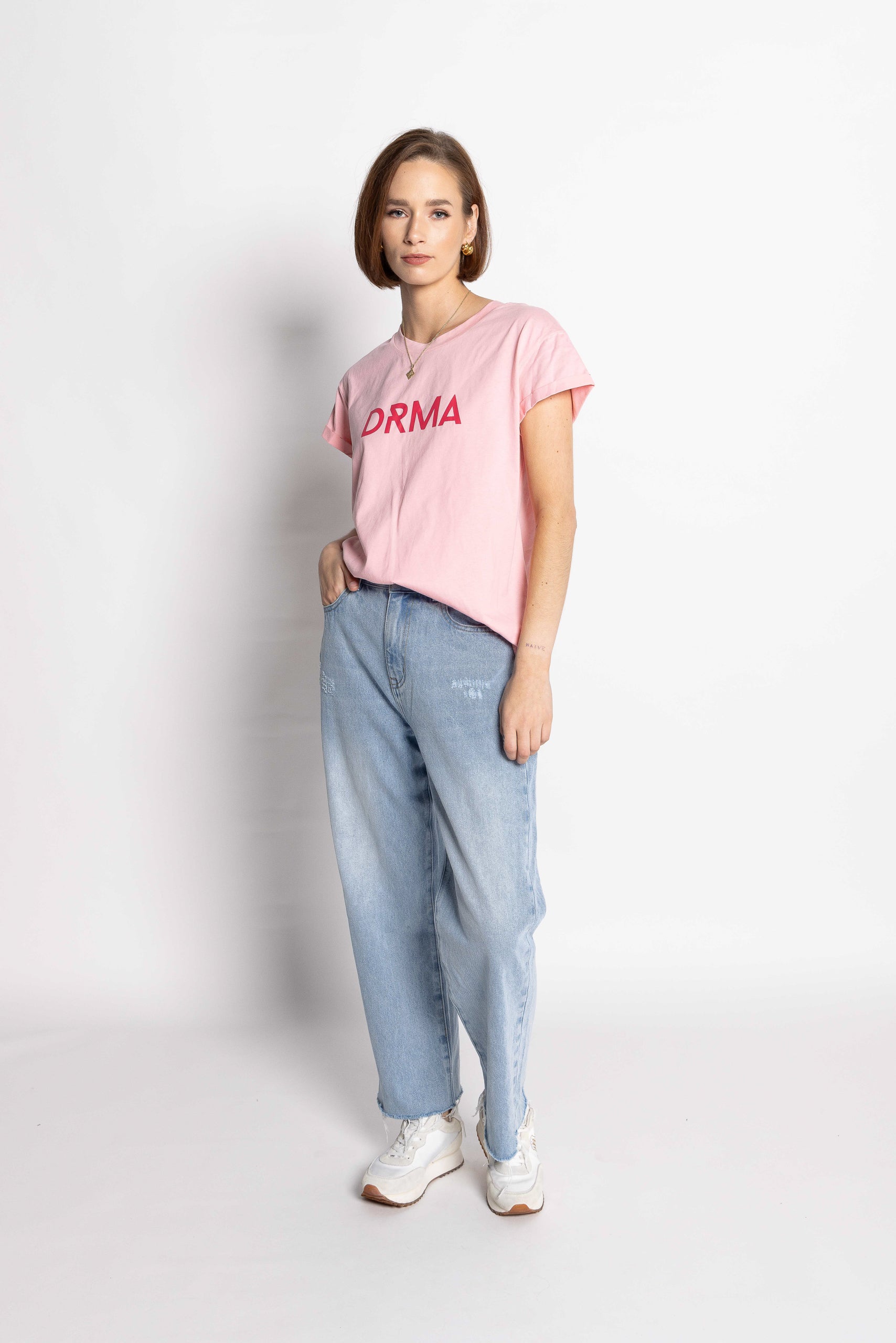 1131 - Drma Zoe Tee - Pink/Red