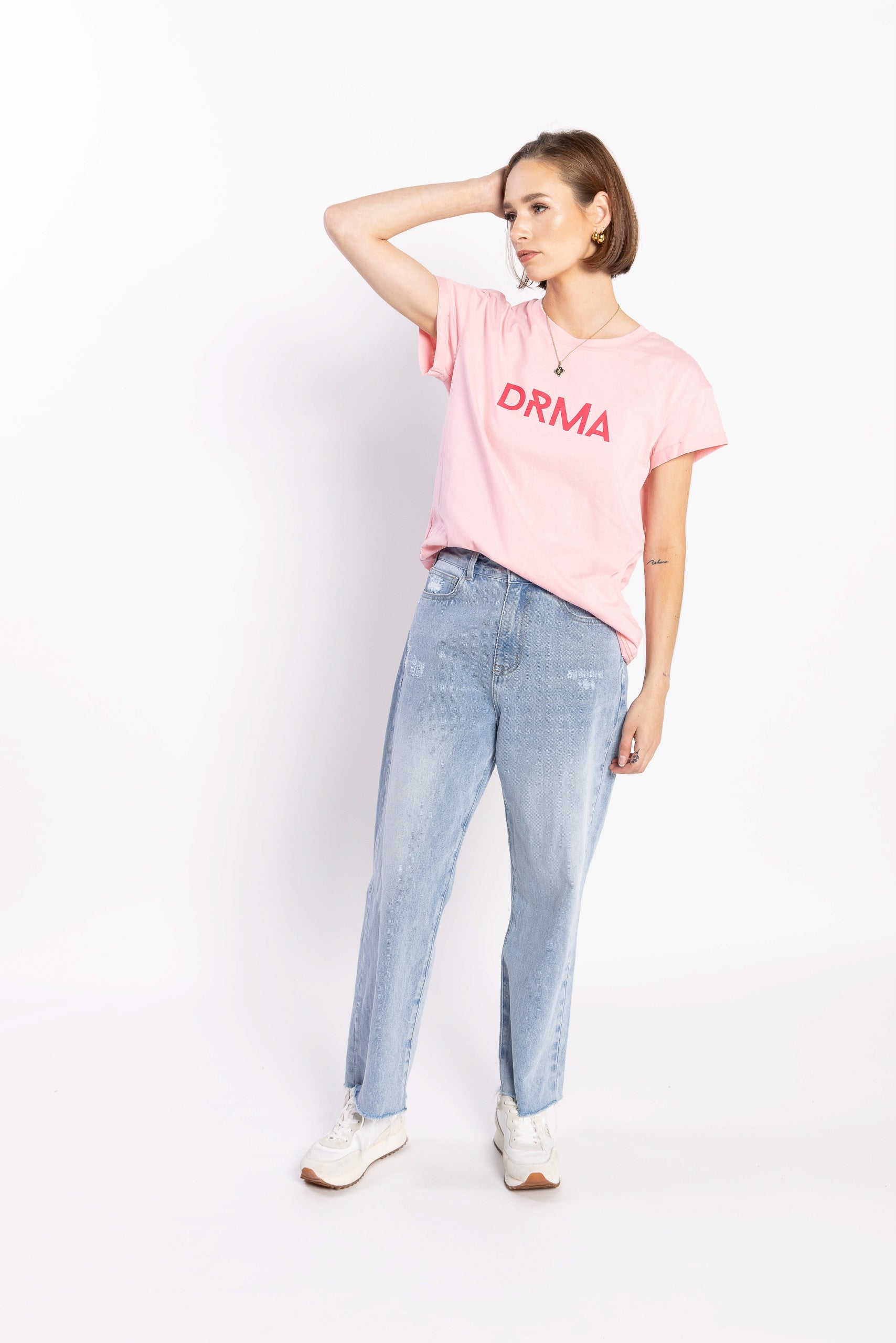 1131 - Drma Zoe Tee - Pink/Red