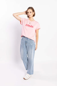 1131 - Drma Zoe Tee - Pink/Red