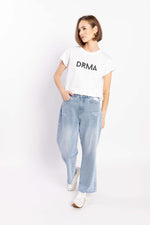 1131 - Drma Zoe Tee - White/Black