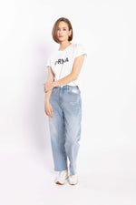 1131 - Drma Zoe Tee - White/Black