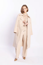 5049L - Ridge Trench Coat - Taupe