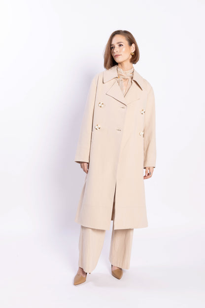 5049L - Ridge Trench Coat - Taupe