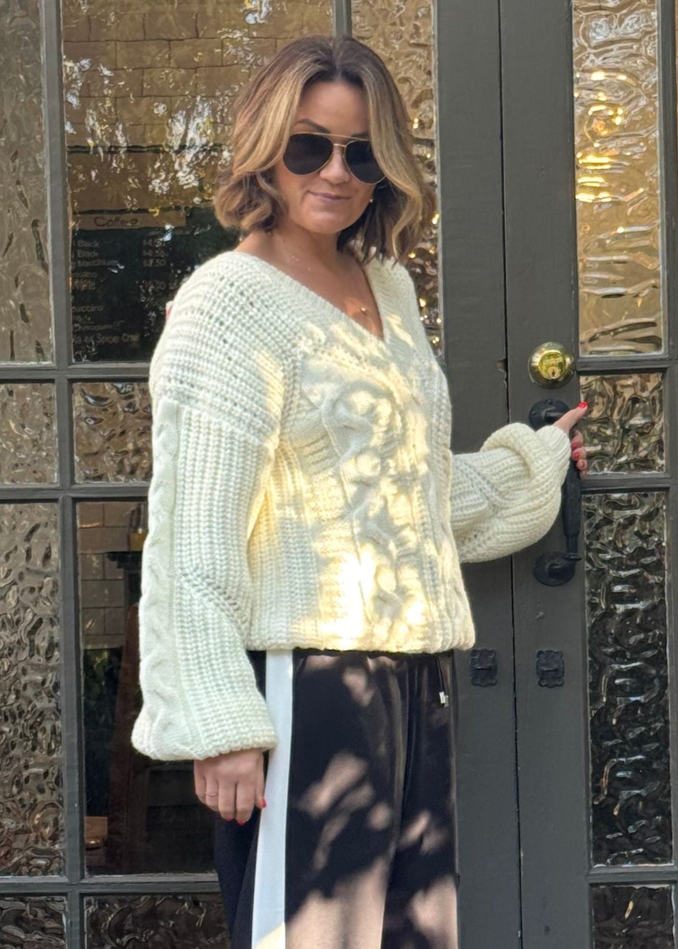 3068 - Overs Jumper - Cream
