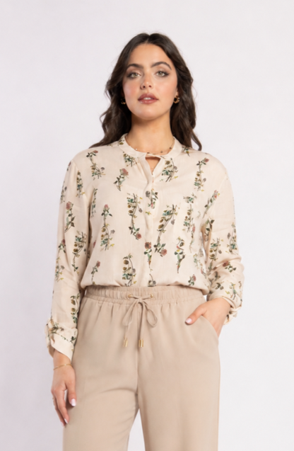 8055 - Salut Shirt - Wild Flower