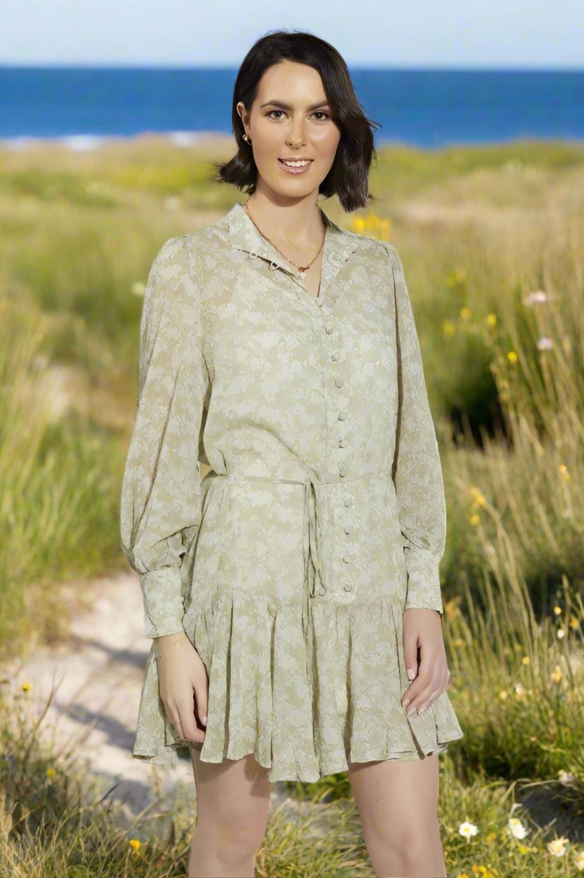 2169 - Guildford Dress - Thyme