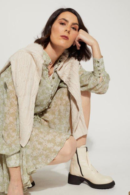 2169 - Guildford Dress - Thyme