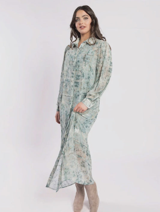 2241 - Clyde Dress - Fossil Print