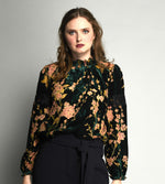 1085 - Heidi Blouse - Green Envy
