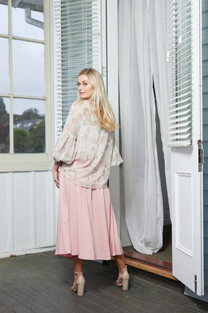6039 - Amy Skirt - Blush Pink