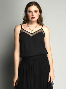 1134 - Elegant Cami - Black