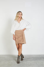6021 - Wanna Bee Skirt - Taupe