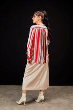 1157 - Artisan Shirt - Ruby Stripe