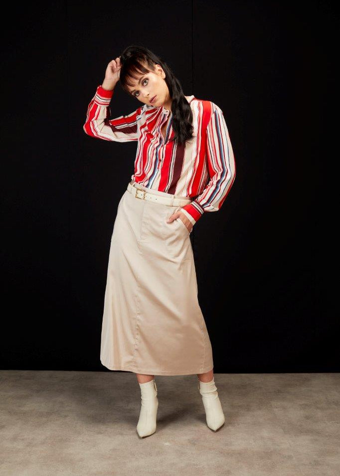 6030 - Mabel Skirt - Champagne
