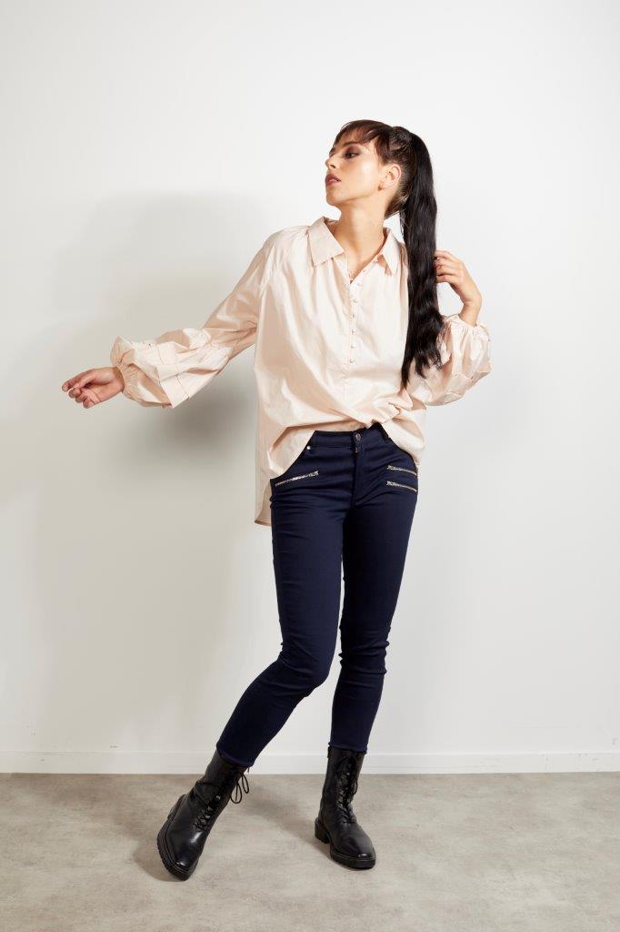 1161 - Puffed Up Blouse - Blush