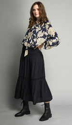 1211 - Makers Blouse - Midnight Floral