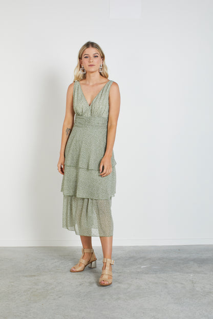 2022 - Margarita Dress - Moss Lurex