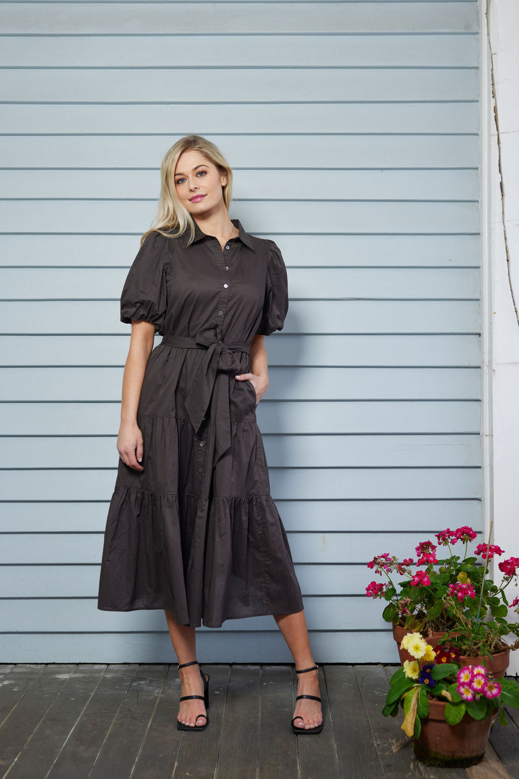 2051 - Gracie Dress - Coffee