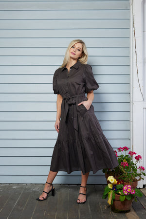 2051 - Gracie Dress - Coffee