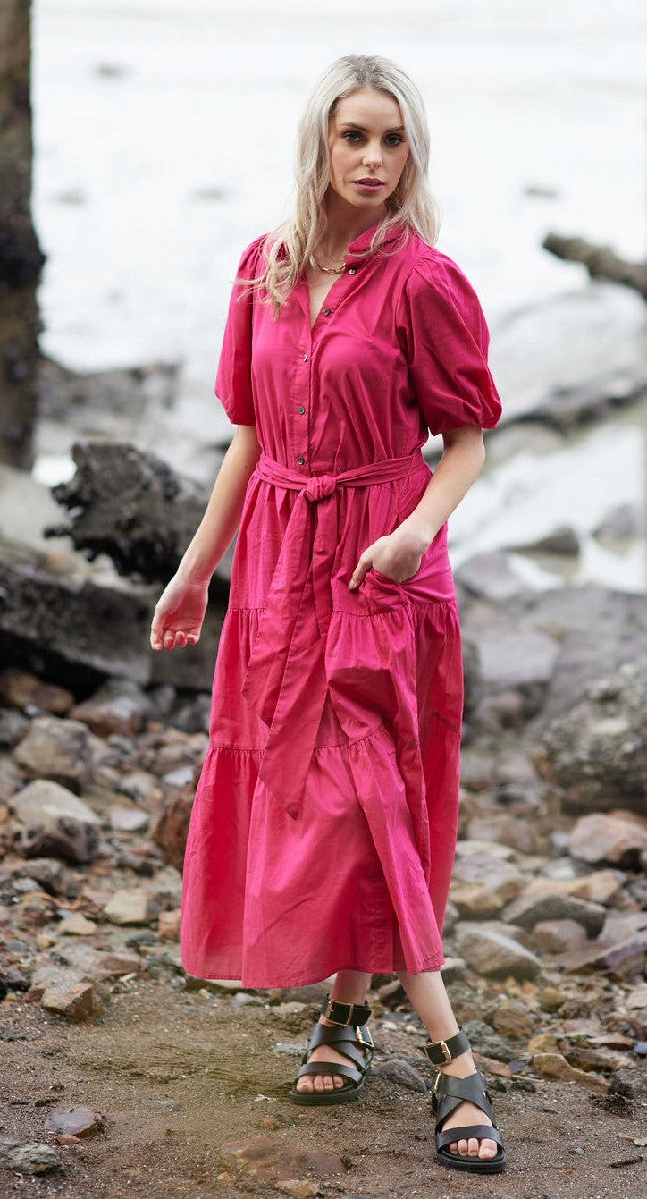 2051 - Gracie Dress - Hot Pink