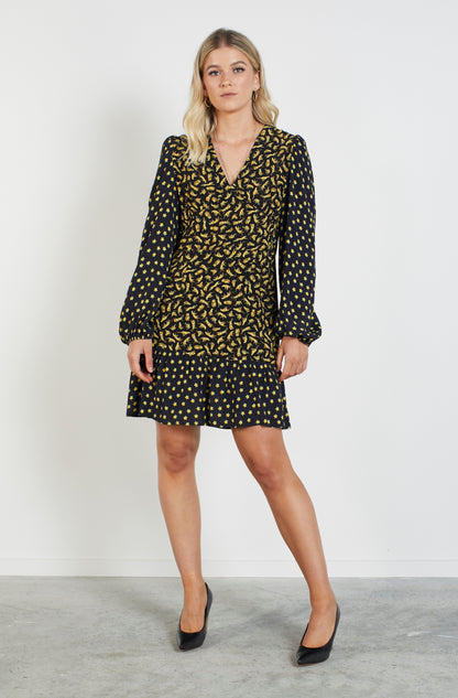 2054 - Nightlife Dress - Jaguar Print