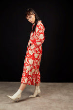 2070 - FLORENCE DRESS - RED BLOOM