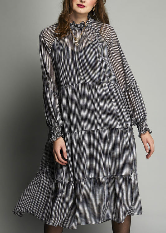 2080 - Wendy Dress - Black Check