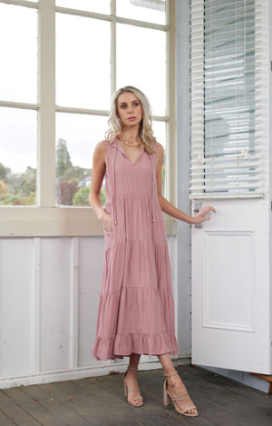 2082 - Sloane Dress - Blush Pink