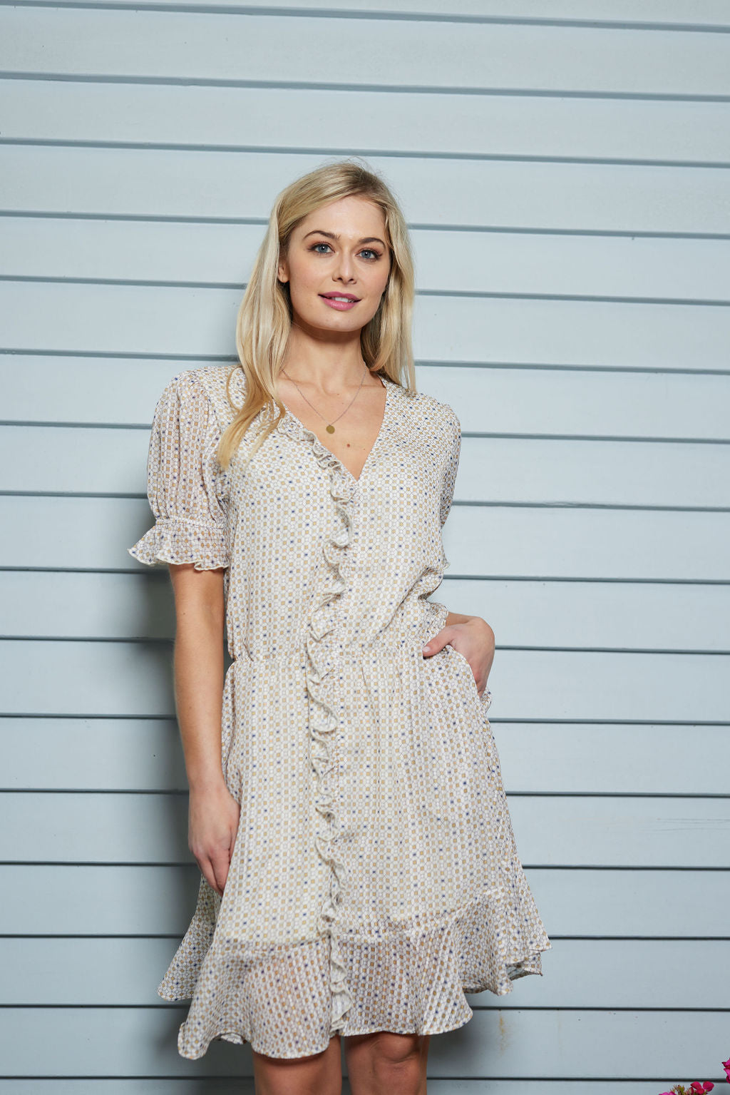 2104 - Solo Dress - Retro Spot