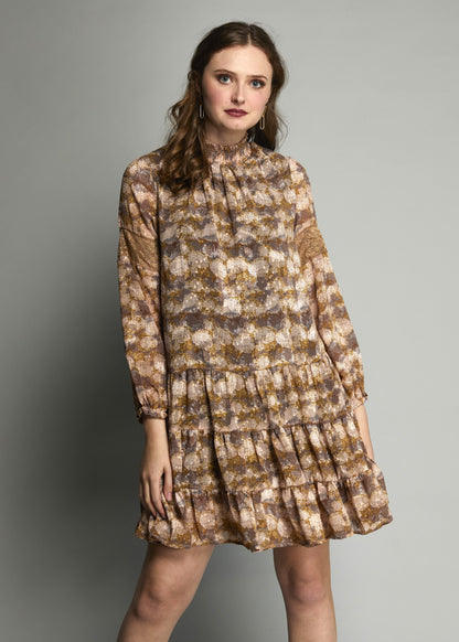 2122 - Hannah Dress - Marcel Print