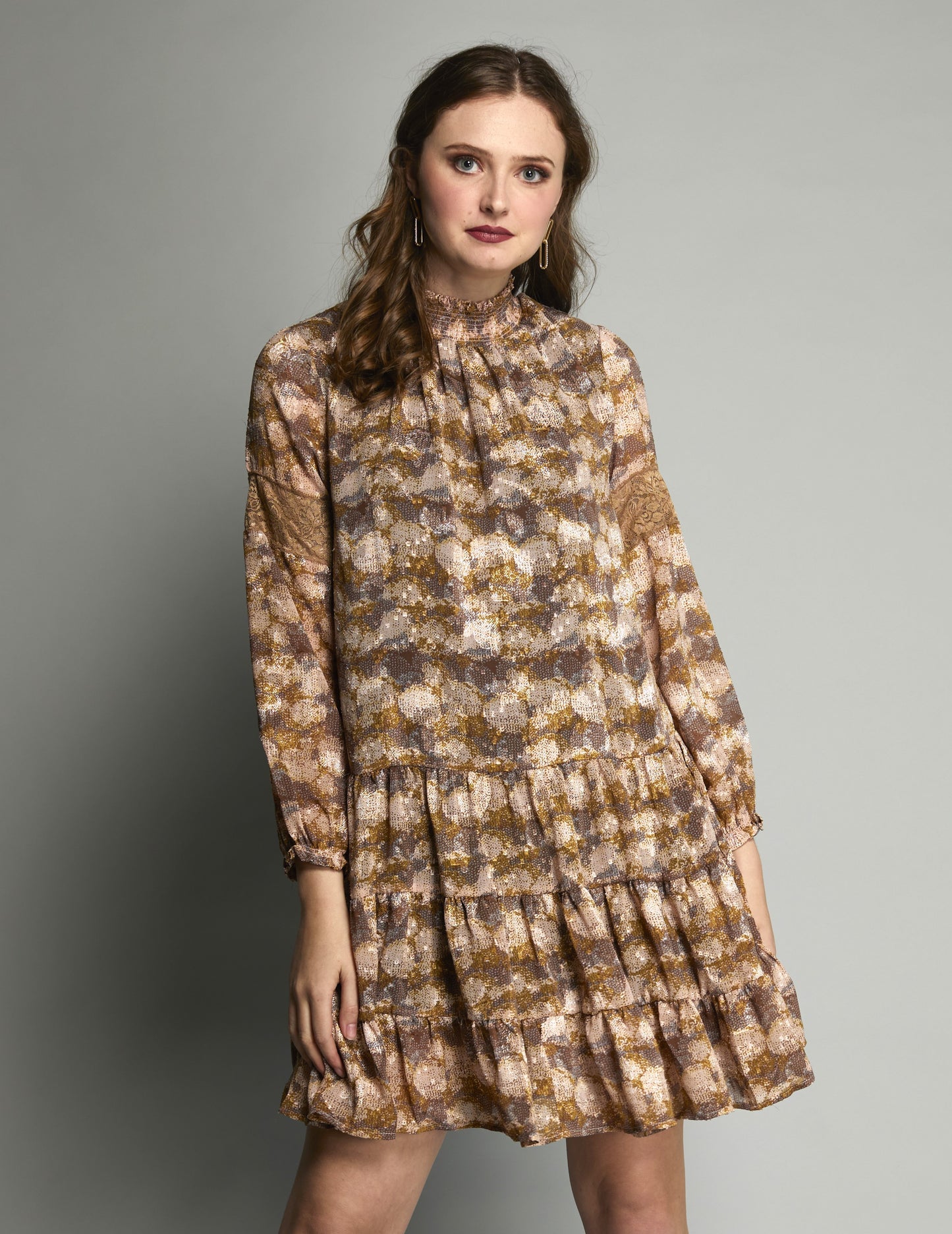 2122 - Hannah Dress - Marcel Print