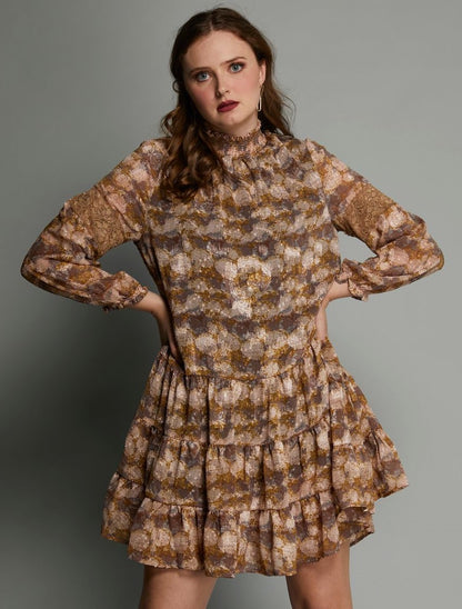 2122 - Hannah Dress - Marcel Print